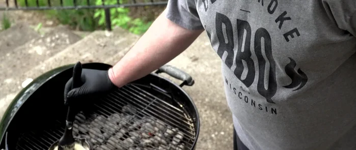 Grill the lobster tails (first stage). Place the lobster tails directly over the coals for 4 minutes. Drizzle with garlic butter sauce.