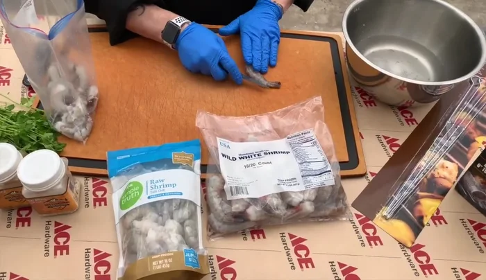 Prepare the shrimp: Peel and devein shrimp (if using shell-on shrimp).