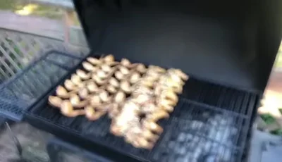 Check the internal temperature of the chicken wings (should be around 165°F).