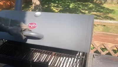 Oil the grill grates.