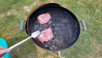 Flip the steaks and repeat steps 4 & 5.