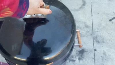 Second check (around 4 hours): Spritz brisket, rotate if necessary to ensure even cooking and color.