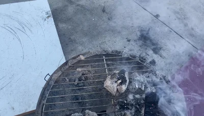 Second check (around 4 hours): Spritz brisket, rotate if necessary to ensure even cooking and color.