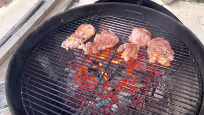 Cook until the internal temperature reaches 165°F (74°C).