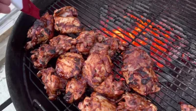 Cook until the internal temperature reaches 165°F (74°C).