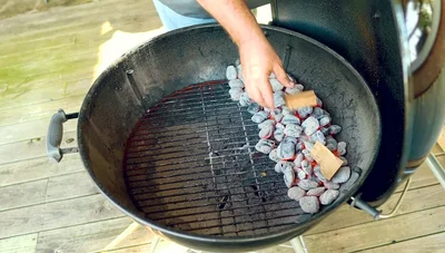 Add smoke wood (optional).