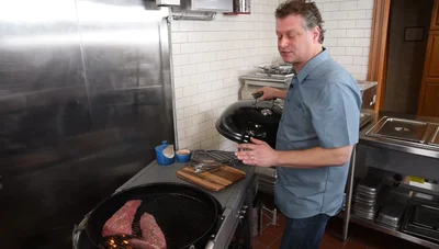 Monitor the internal temperature. For medium doneness, aim for 130-135°F (54-57°C). Consider cooking the tri-tip on its side to ensure even cooking throughout.