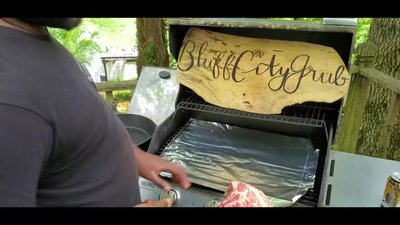 Oil the grill grates.