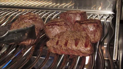 Cook over indirect heat for 7-8 minutes, or until the internal temperature reaches 125°F.