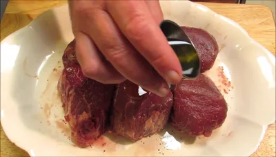 Unwrap steaks and let them sit at room temperature for an hour.