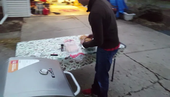 Grill buns quickly, working fast to avoid burning. Split the buns in half before grilling for even cooking.