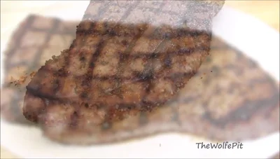 Slice the steak thinly against the grain.