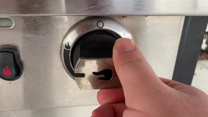 Preheat Grill: Turn on all burners on high until the grill reaches 450 degrees.