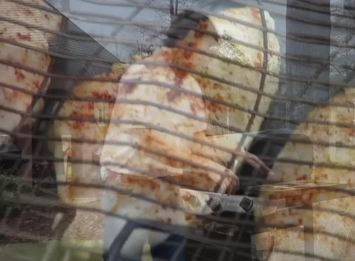 Remove the grill basket from the grill. The non-stick nature of the basket makes removal easy.