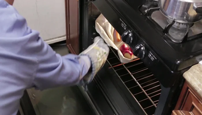 Roast vegetables in the oven according to your recipe.