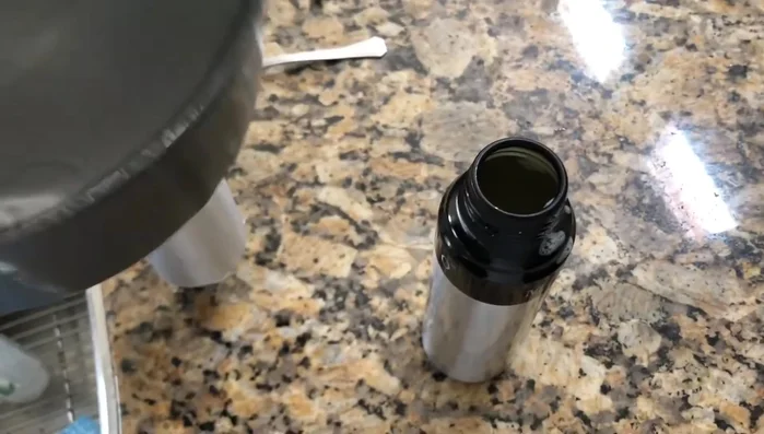 Rinse the parts thoroughly with hot water.