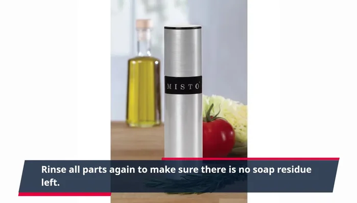 Allow all parts to air dry completely before reassembling.