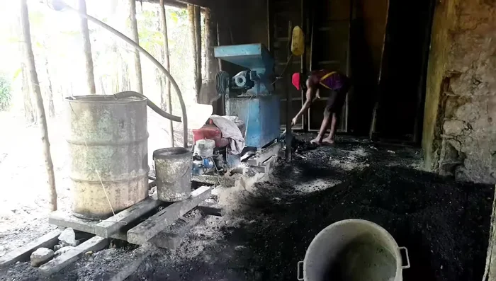 Mold the briquettes (mentioned, but not shown in detail in the transcript) (707.48 seconds)