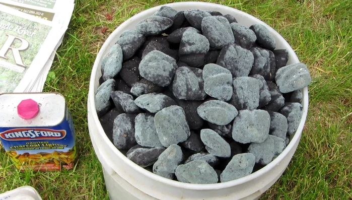 Line your storage container with a large plastic bag.