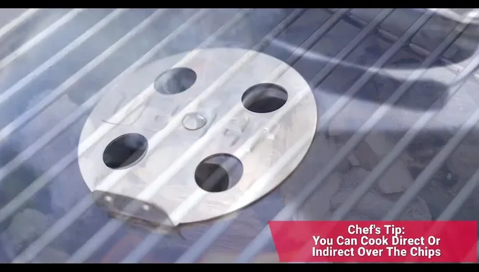 Cook food either offset or directly over the chips to achieve a smoky flavor.