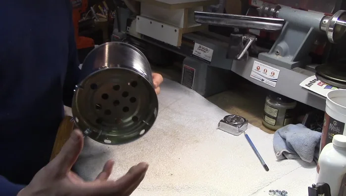 Place crumpled newspaper inside the can.