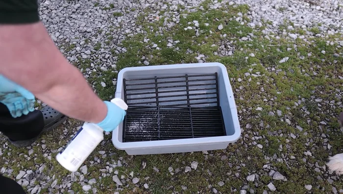 Allow the degreaser to sit for several minutes to work its magic. Apply another coat if needed.