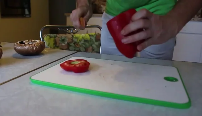 Season vegetables: Toss the chopped vegetables with olive oil, salt, pepper, and garlic.