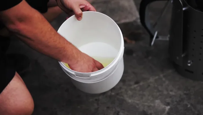 Light the paper towels.