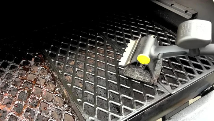 Flip the grates (if desired) and repeat the scrubbing process on the other side.