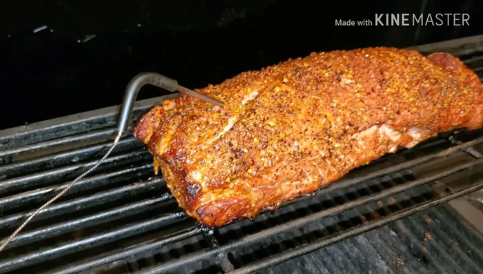 Monitor the internal temperature using a meat thermometer. The thickest part should reach 150-160°F (66-71°C).