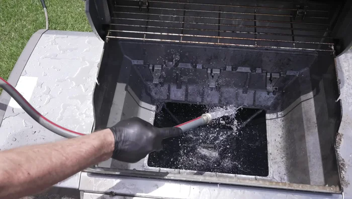 Thoroughly rinse all cleaner residue.