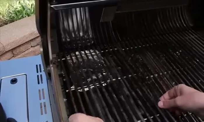 Put cooking grates in place; turn on all burners high and close lid.