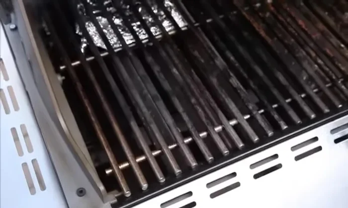Begin cooking when smoke appears; adjust grill temperature as needed.