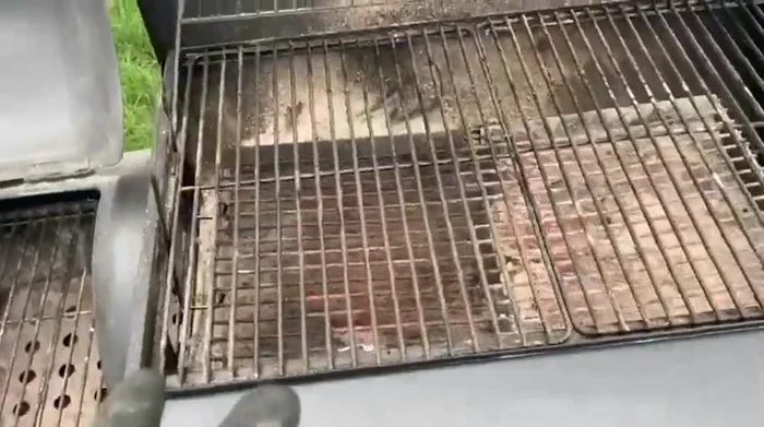 Royal Gourmet grill showing wear and tear.