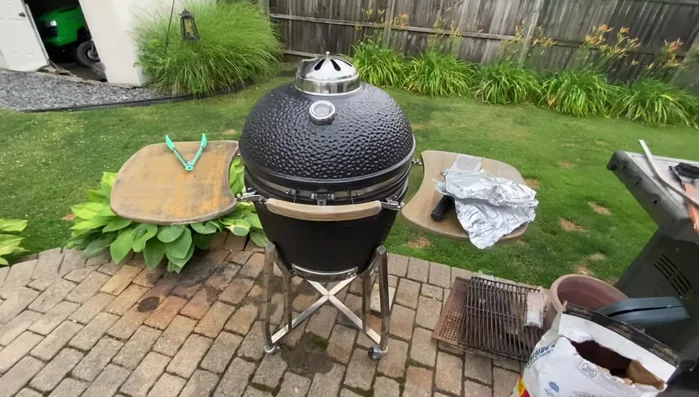 Vision Grills Komodo assembled outdoors