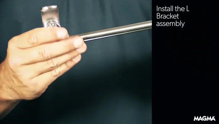 Installing L-bracket for Magma grill