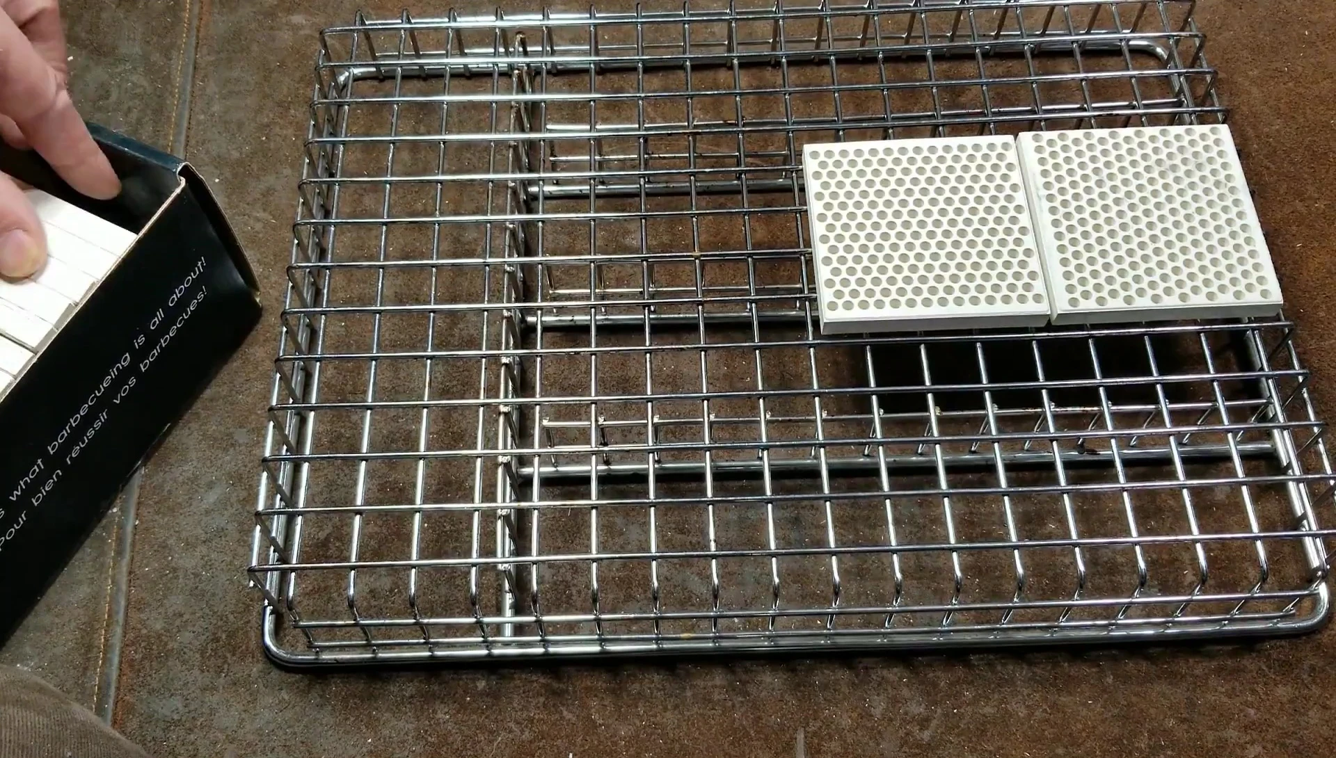 Ceramic bricks for even gas grill heat
