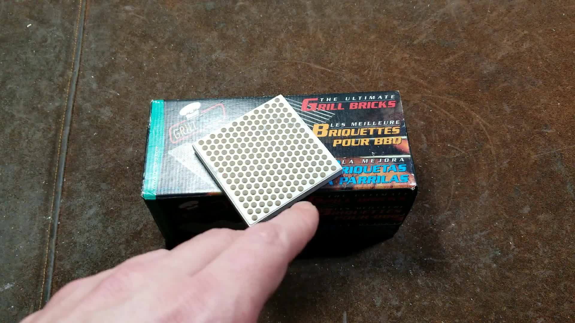 Grill Pro ceramic brick for even cooking