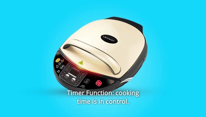 Liven electric skillet with timer