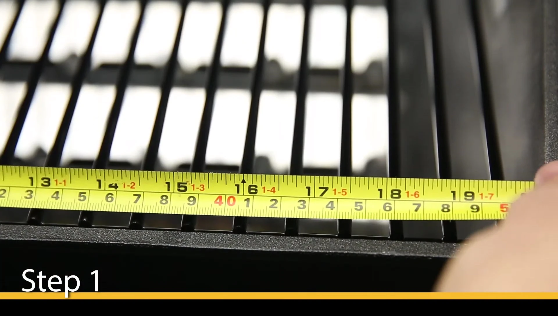 Measuring grill grate dimensions