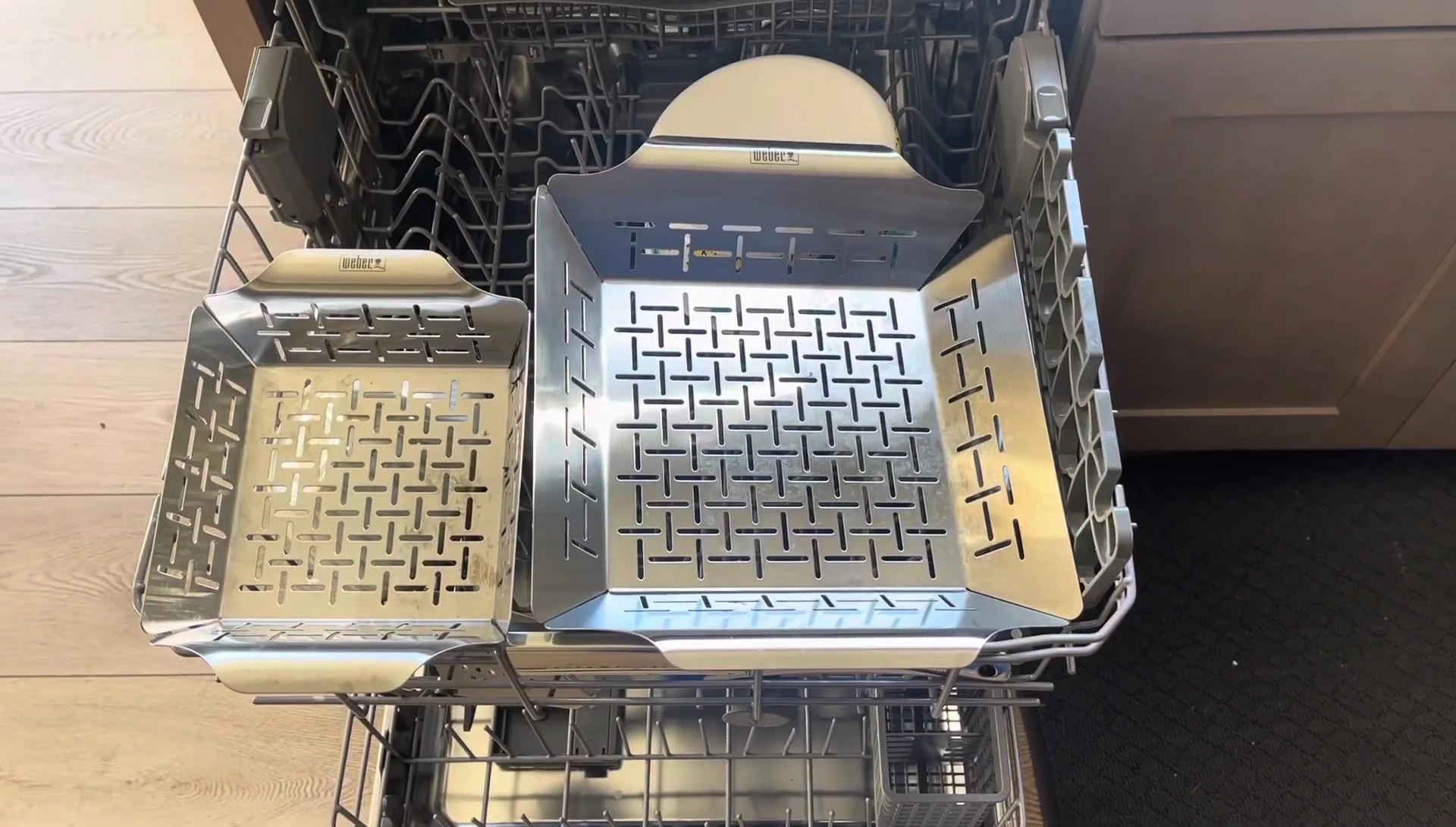 Weber grill baskets in dishwasher