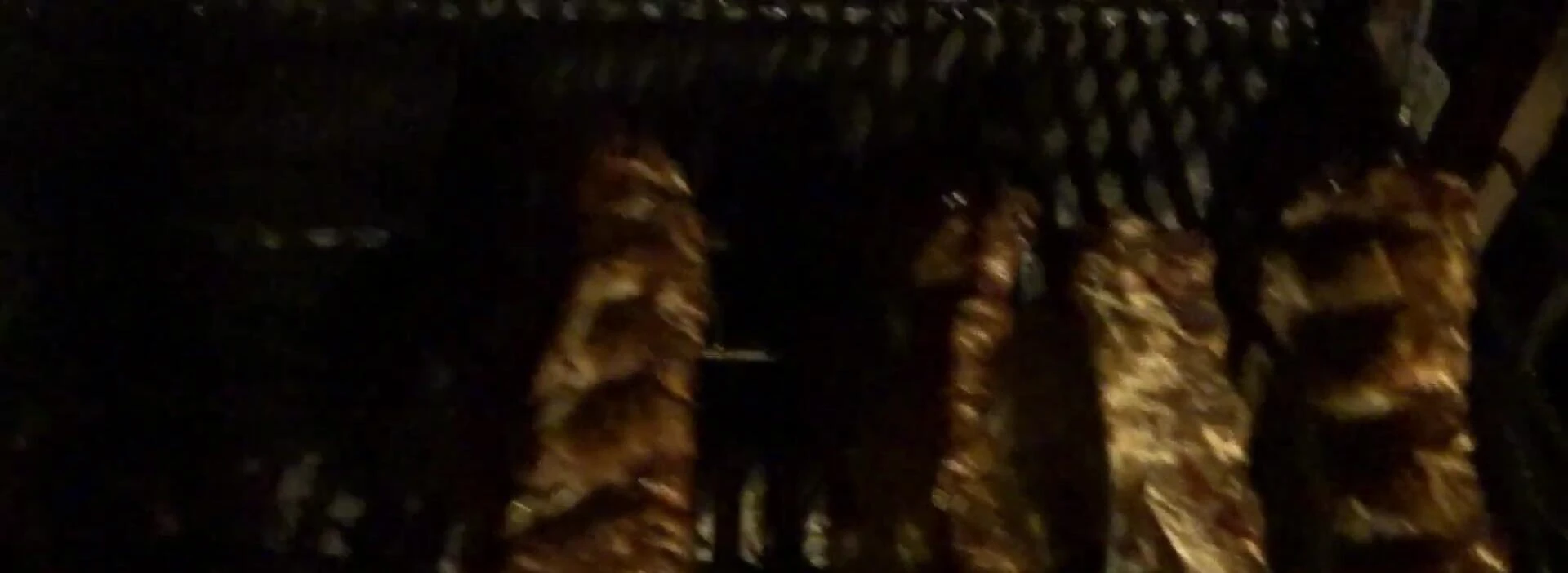 Grilled ribs cooking on a barbecue