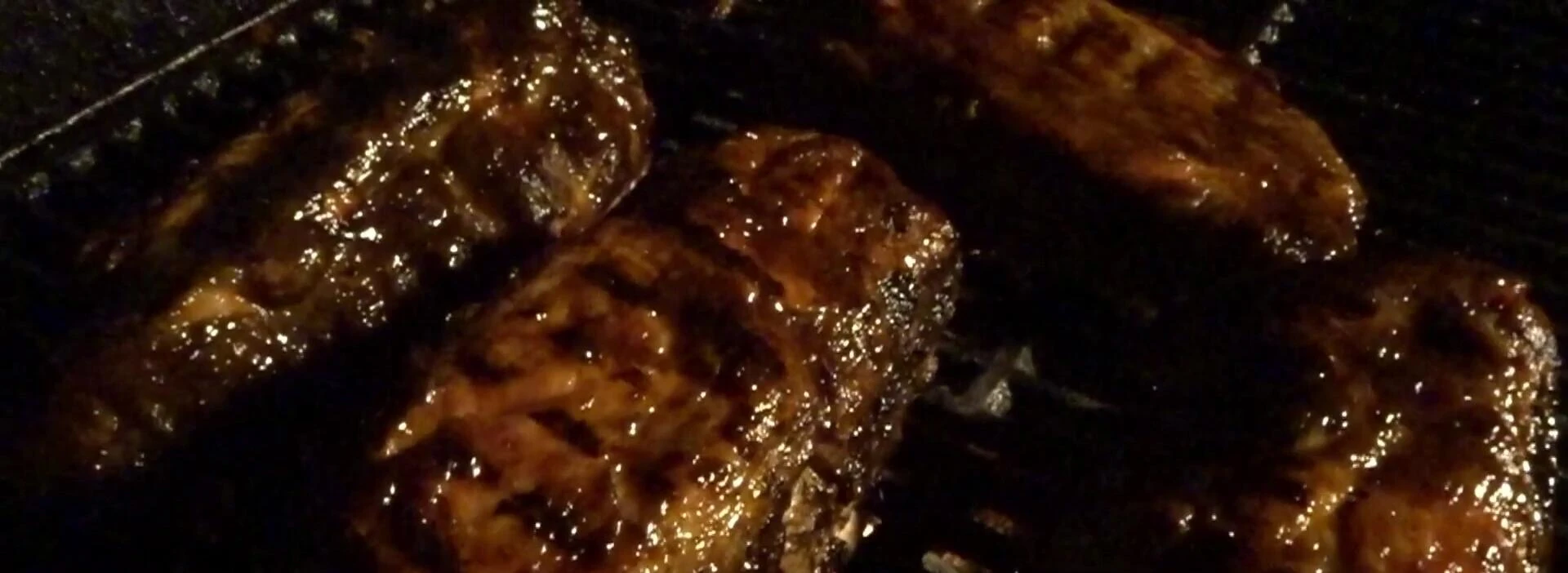 Delicious, glazed BBQ ribs