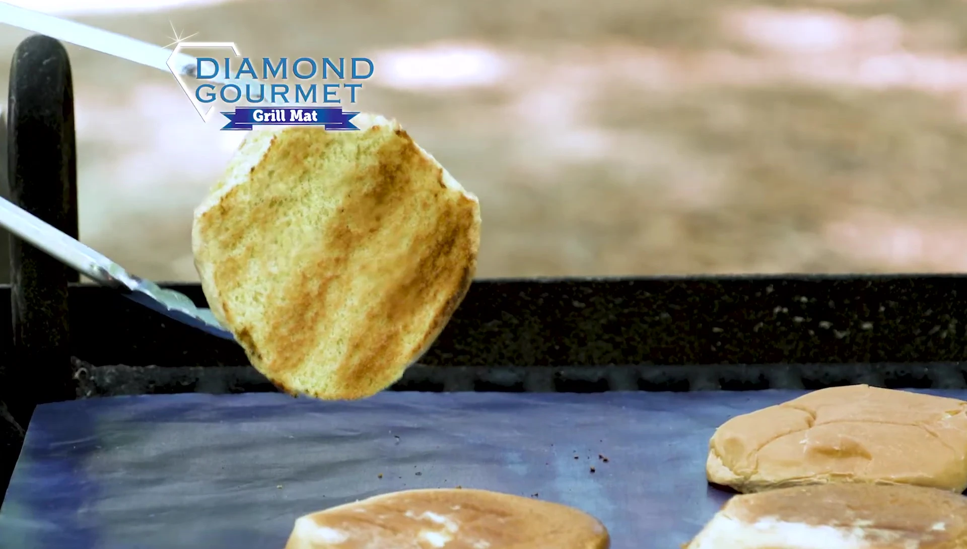 Perfectly cooked food on the grill.