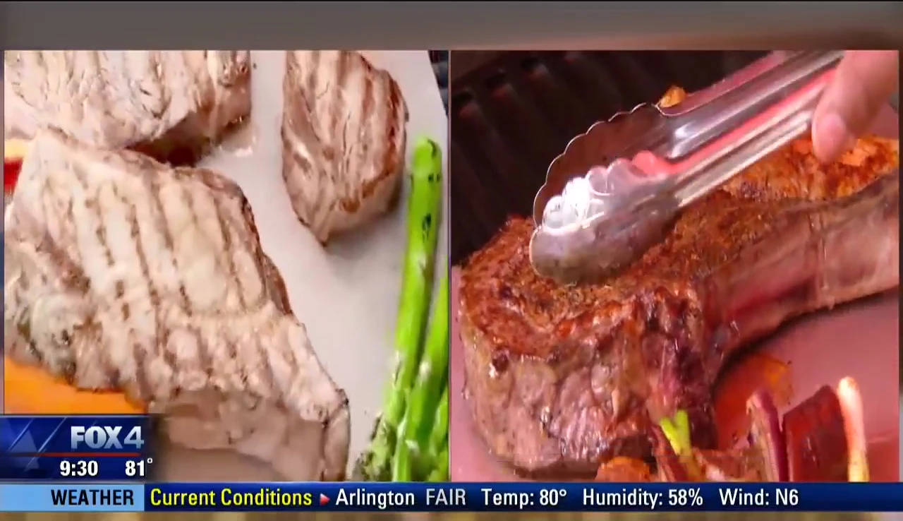 Grilled food comparison: mat vs. grill.
