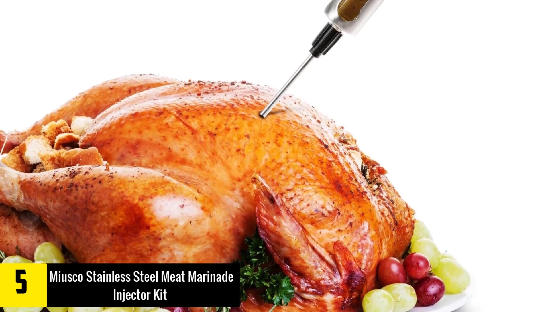 Musco injector injecting roasted turkey