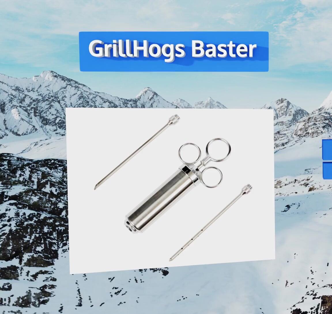 GrillHogs Baster: Meat injector with needles