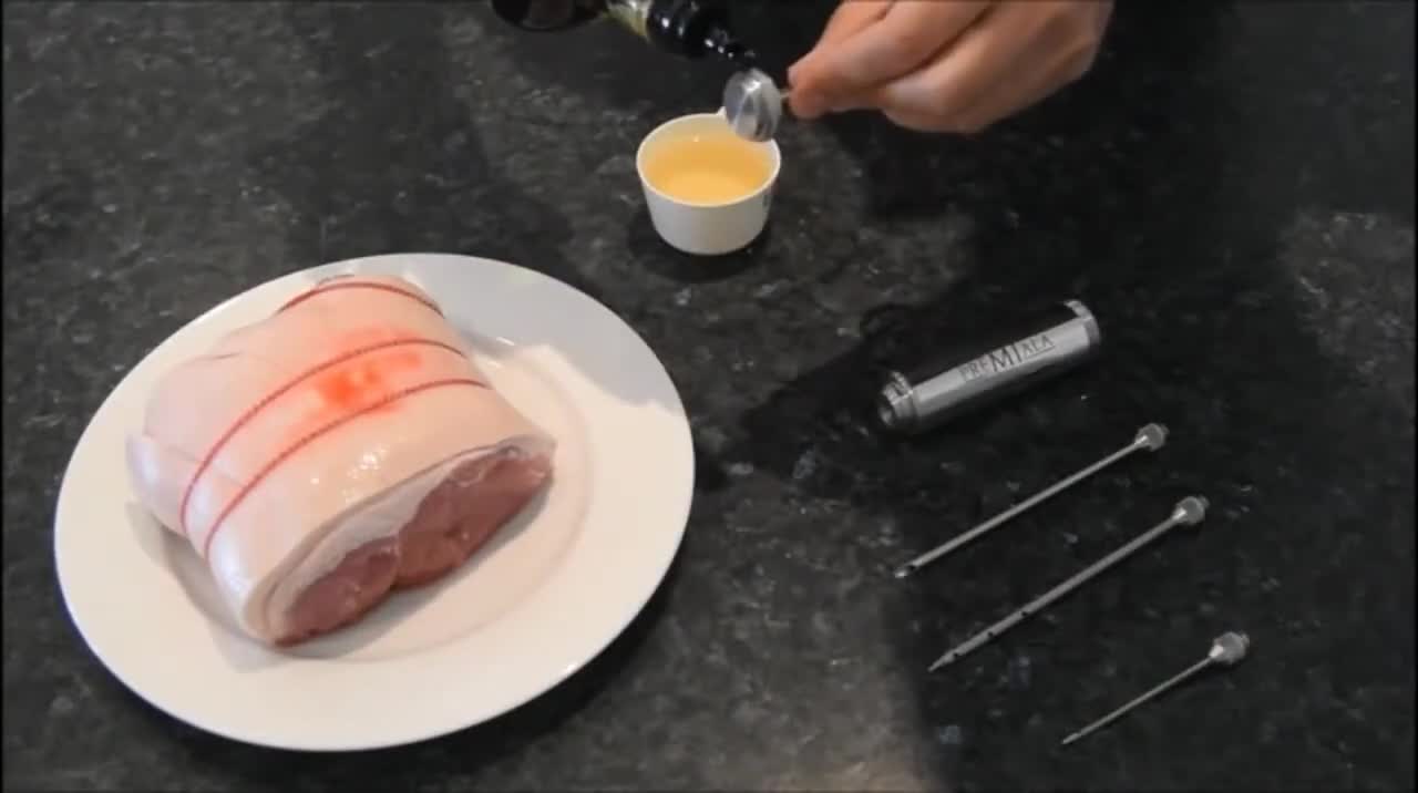 Lubricating marinade injector O-ring.