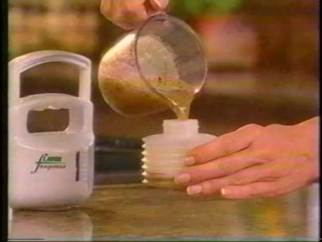 Flavor Express marinade injector in use