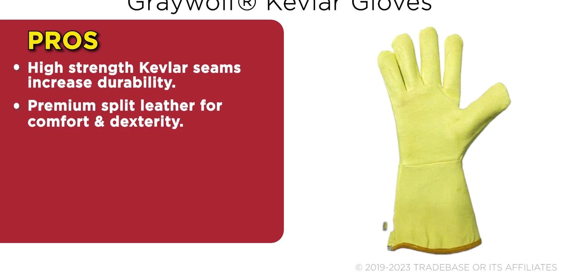 Specarmor Graywolf Kevlar welding gloves